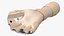 Handschiene mit Fingern Beige