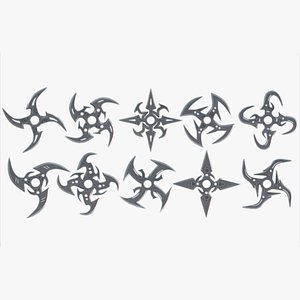 Shuriken collection 3D model