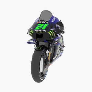 3D Franco Morbidelli Yamaha YZR-M1 2021 MotoGP model