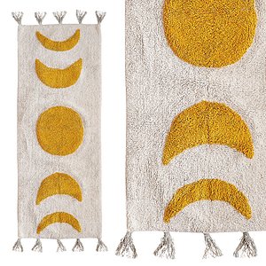 Moon Phase Runner Bath Mat