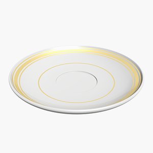 3D saucer tableware utensils
