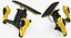 Parrot Bebop Quadcopter Drone 3D Models Set