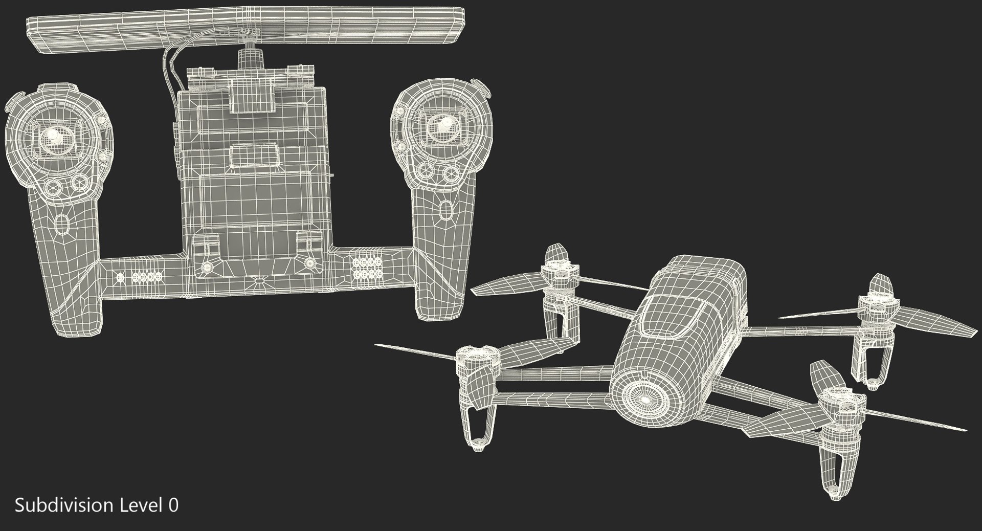 3D model parrot bebop quadcopter drone https://p.turbosquid.com/ts-thumb/FU/EI9GWn/C56QOTNU/parrotbebopquadcopterdroneset3dsmodel018/jpg/1503049127/1920x1080/fit_q87/e1393497669512df063913676673723dc76a5e2b/parrotbebopquadcopterdroneset3dsmodel018.jpg