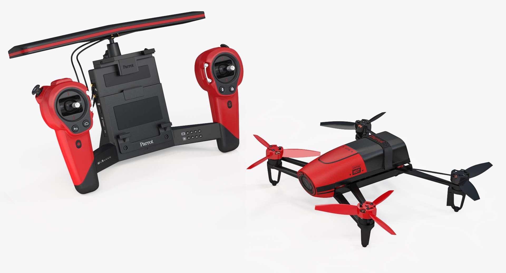 3D model parrot bebop quadcopter drone - TurboSquid 1193604