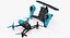 Parrot Bebop Quadcopter Drone 3D Models Set