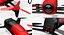Parrot Bebop Quadcopter Drone 3D Models Set