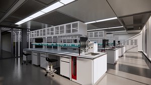 Modern Research Laboratory Interior