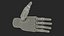 Left Dexterous Robot Hand Rigged