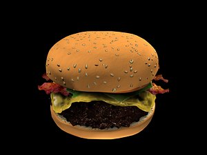 burger bun 3d max