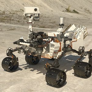 3D Mars Exploration Rover Rigged