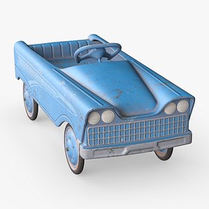 Old Vintage Pedal Car Blue model