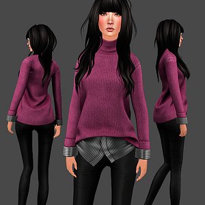 sweater set 3D model