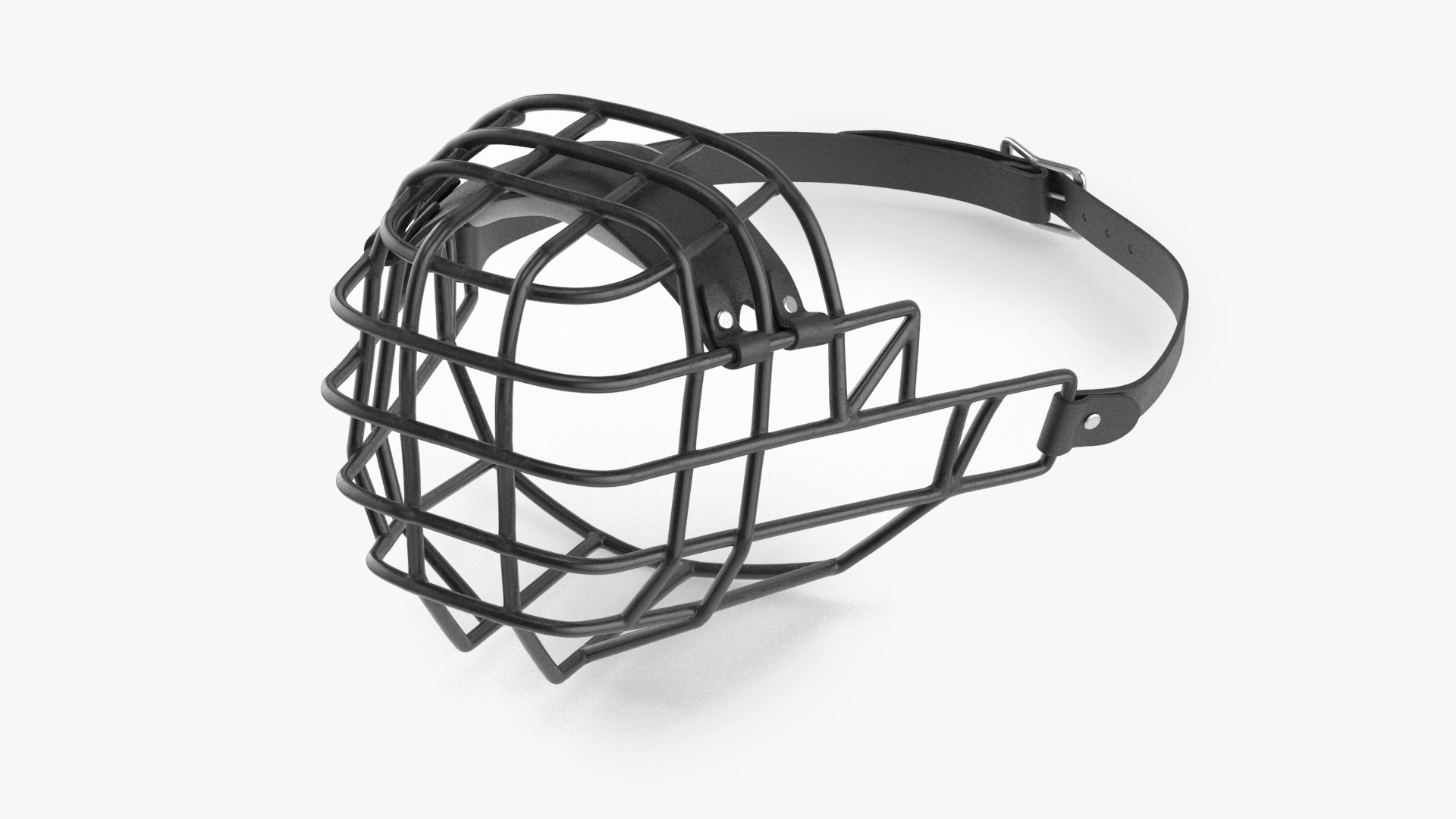 Cage Dog Muzzle Husky 3D model preview