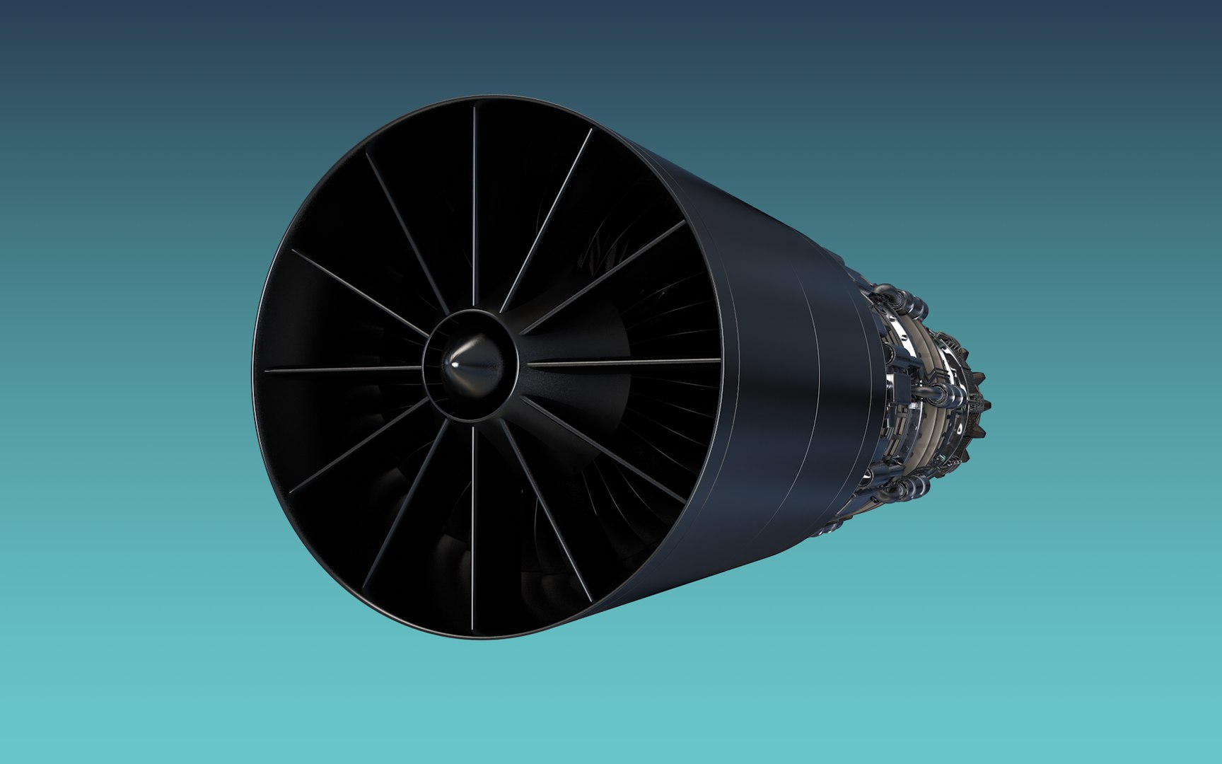 Jet Engine 3D - TurboSquid 1519590