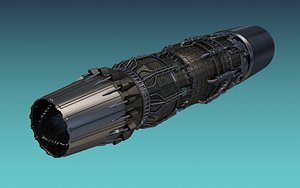 Jet Turbine Engine detailed