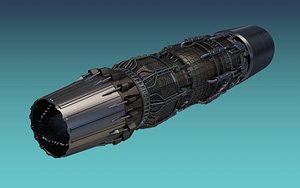 Jet Turbine Engine detailed