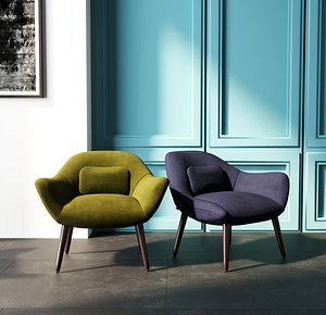 3D chair seat furniture model