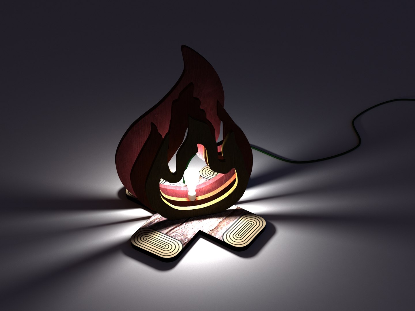 Campfire Wood Lamp 3D Model 3D TurboSquid 1735784