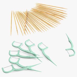 3D pile toothpicks tooth model