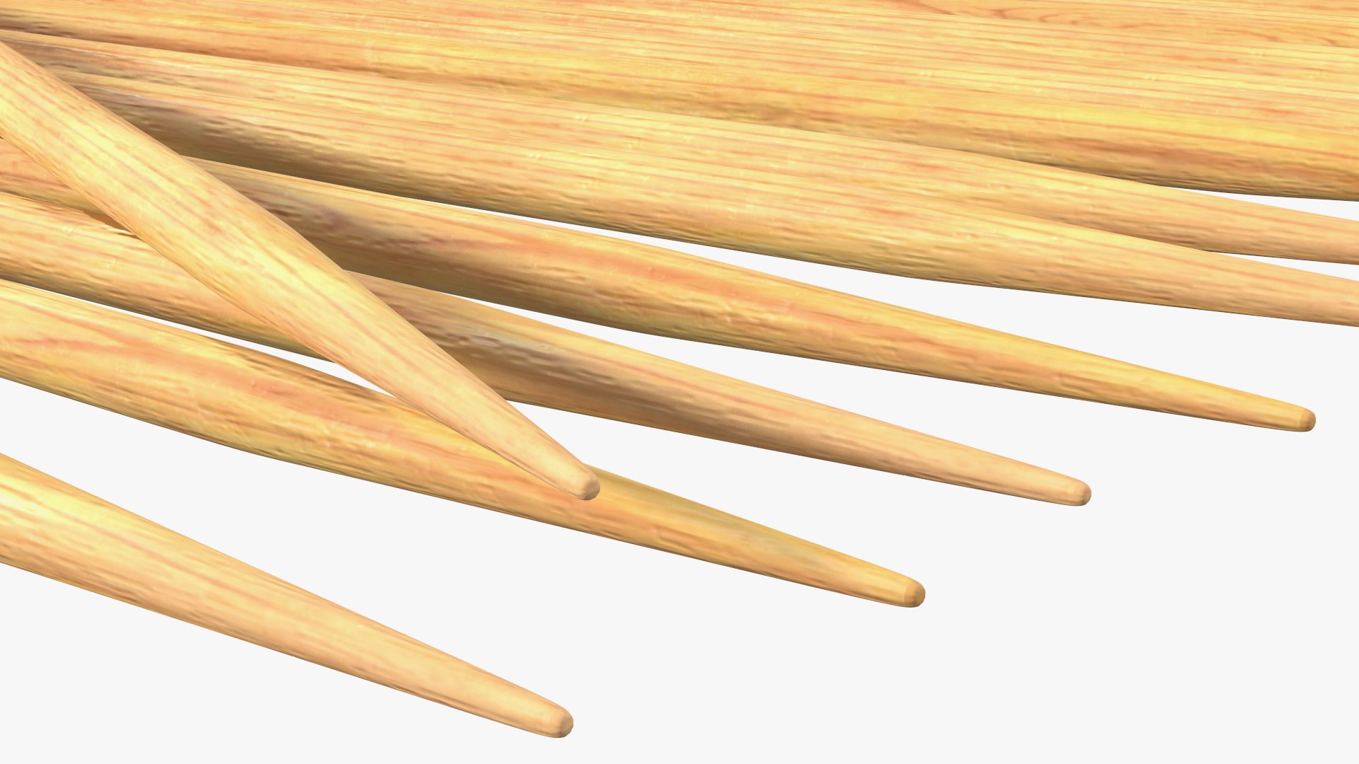 3D Pile Toothpicks Tooth Model - TurboSquid 1712081
