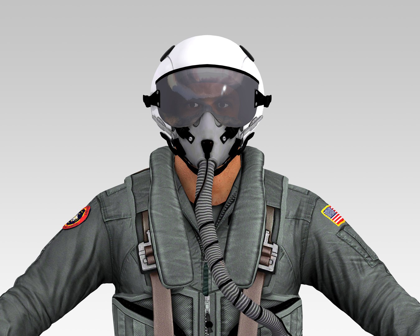 Fighter Pilot 3D Model - TurboSquid 2078202