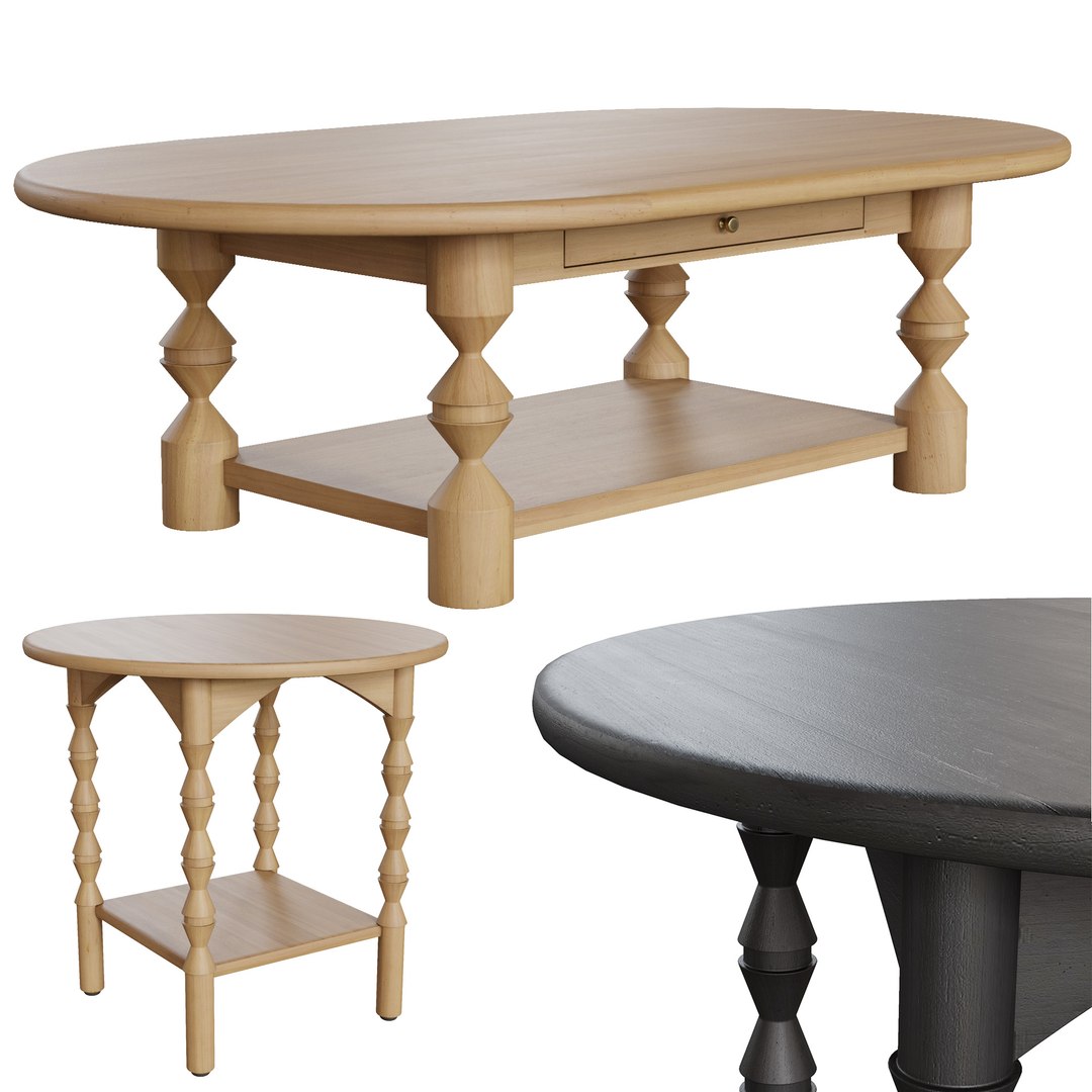 Lulu And Georgia - Topia Oval Coffee Table And Side Table Model ...