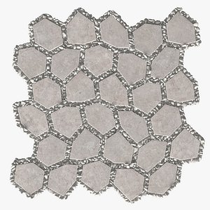 3D model Paving Ngon tile n16