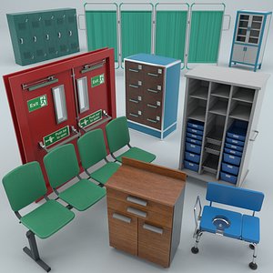 medical furniture 3D model