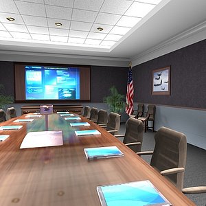 military conference room 3d max
