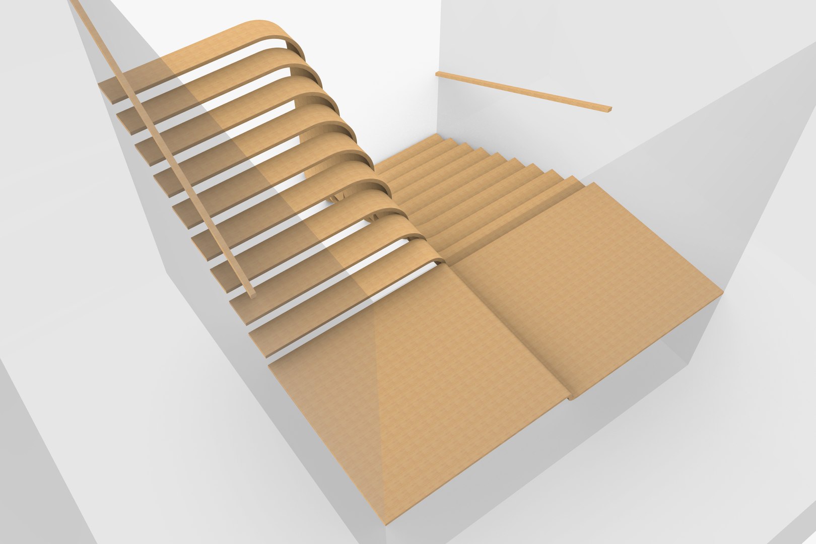 3D Smooth Wavy Staircase Model - TurboSquid 2025822