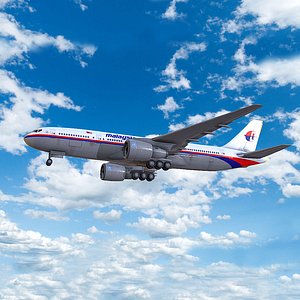 real time boeing 777-200 3D model