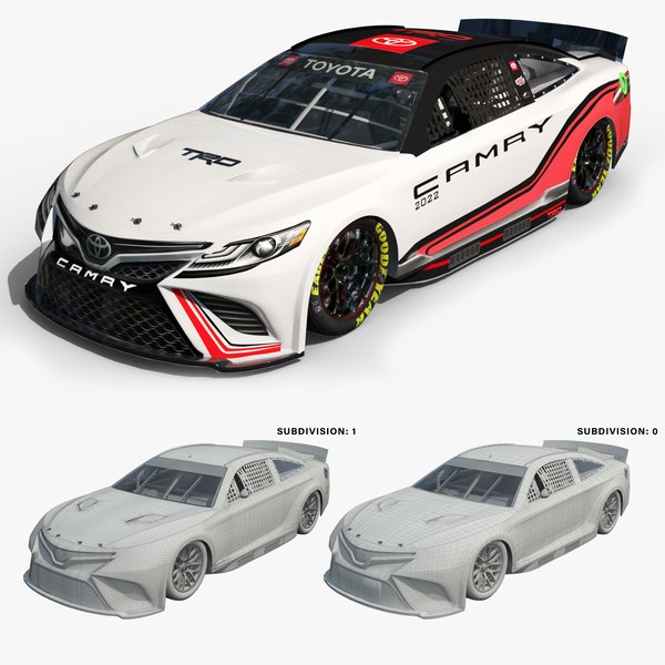 modelo 3d Toyota Camry 2022 NASCAR Low Poly - TurboSquid 2082408