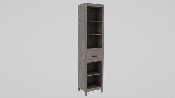 kleankin Narrow Bathroom Storage Cabinet with Drawer and 5 Tier