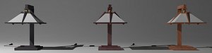 taliesin table lamps yamagiwa 3d max