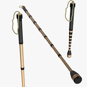 3D Telescopic Walking Blind Cane Tool model
