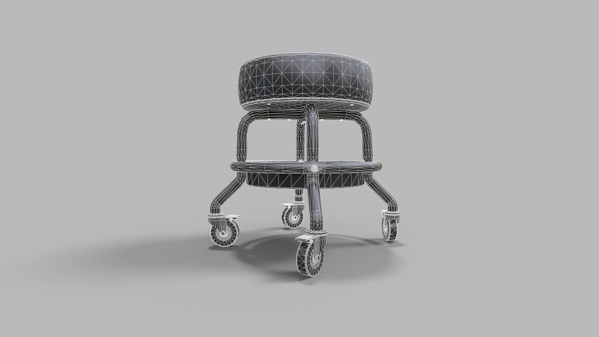 3D Model 1 Mechanic Stool - TurboSquid 2039297