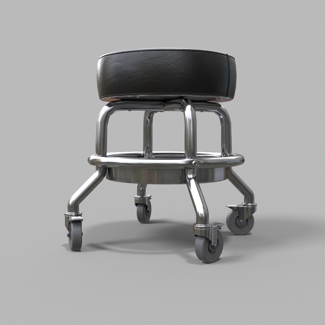 3D Model 1 Mechanic Stool - TurboSquid 2039297