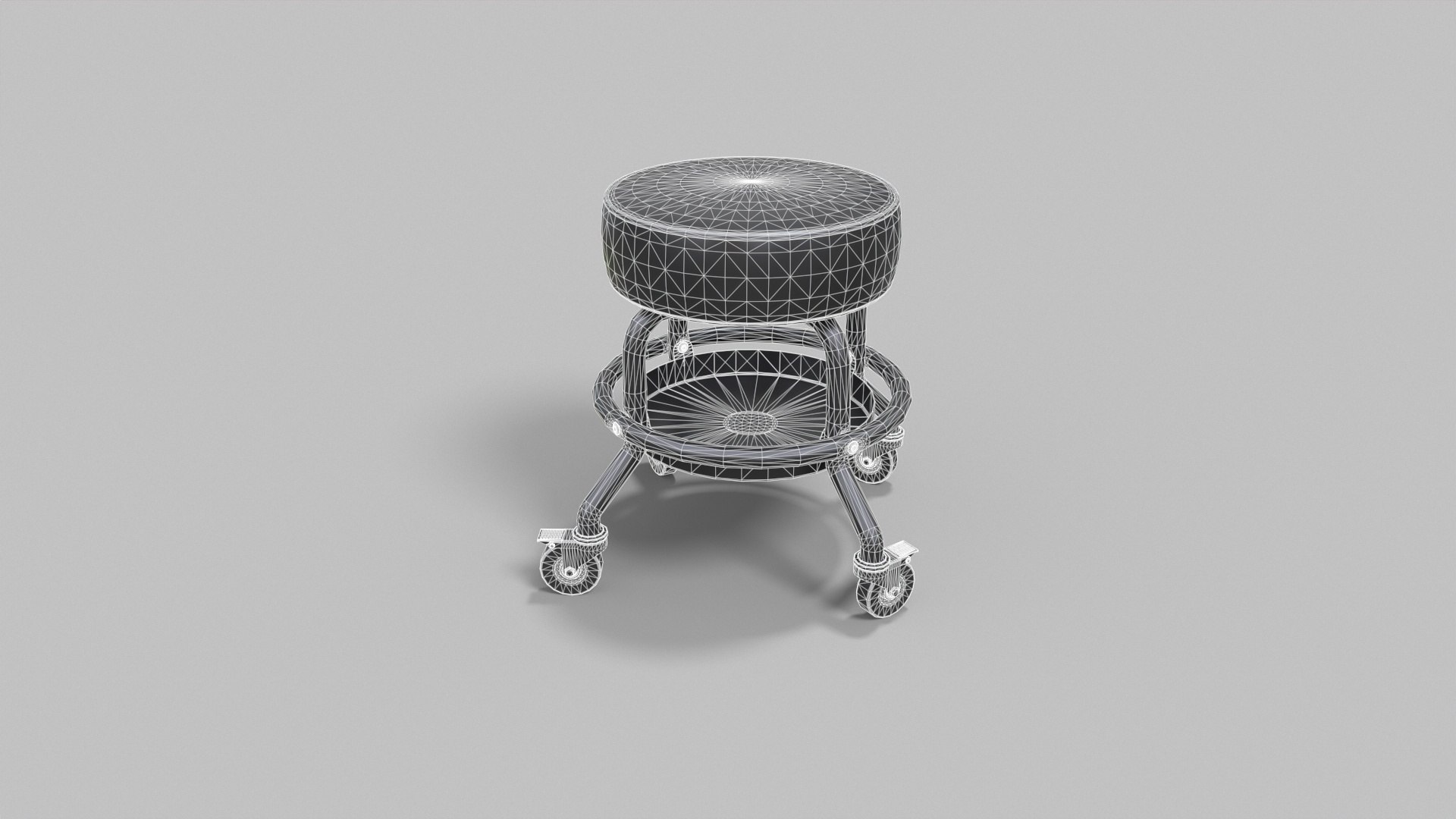 3D Model 1 Mechanic Stool - TurboSquid 2039297