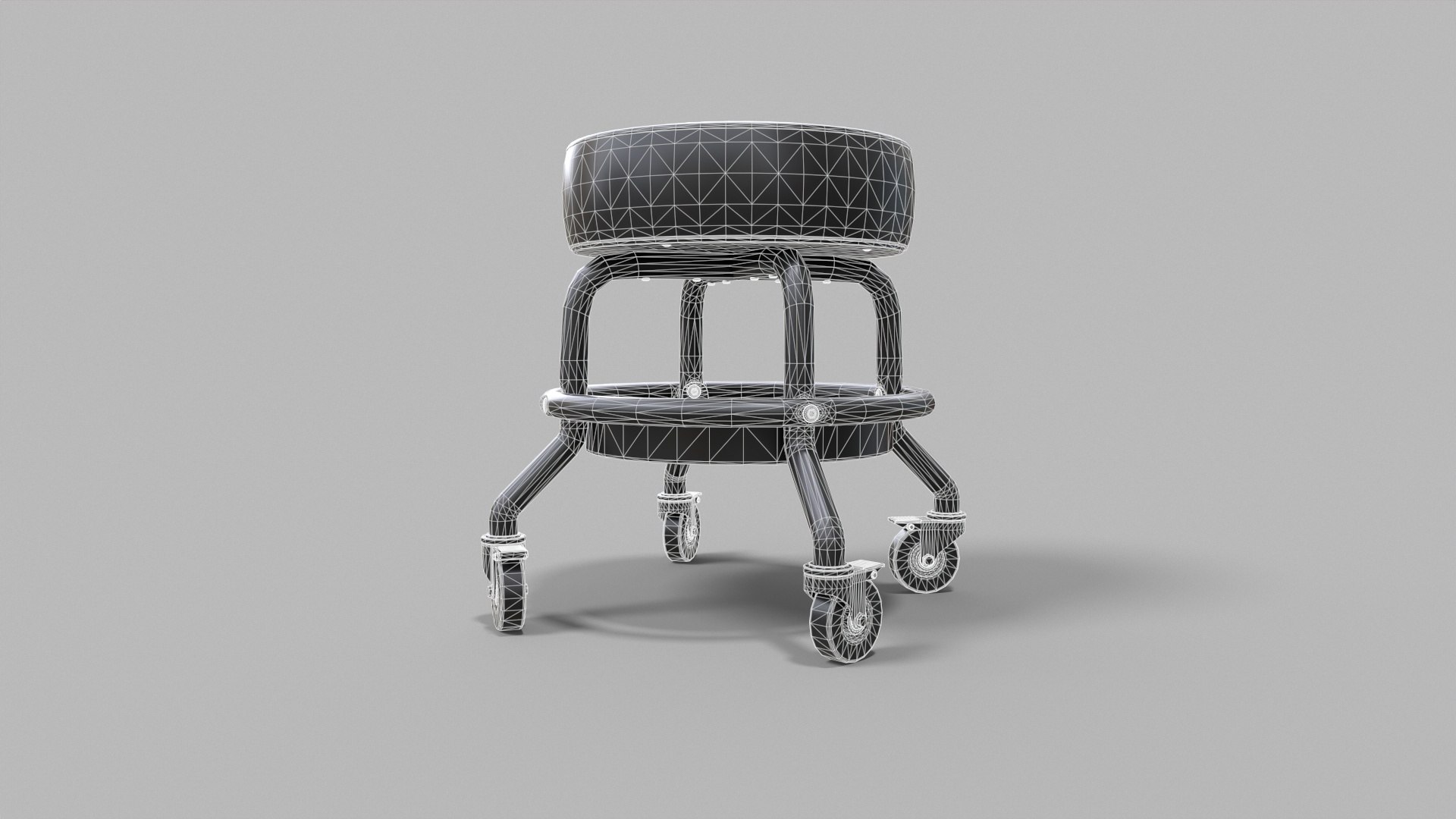 3D Model 1 Mechanic Stool - TurboSquid 2039297