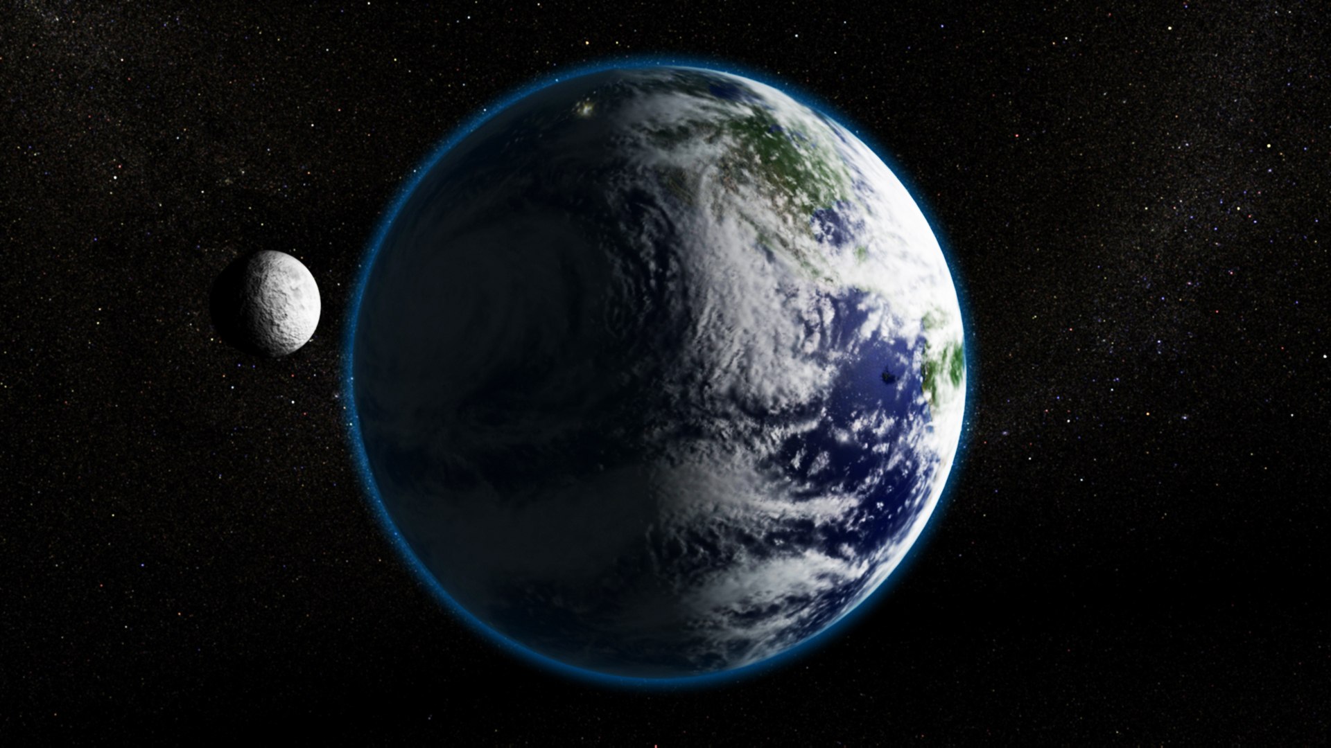 Realistic Earth And Moon 3D Model - TurboSquid 2066201