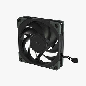 Noctua NF-A12x25 PWM chromax black 3D model