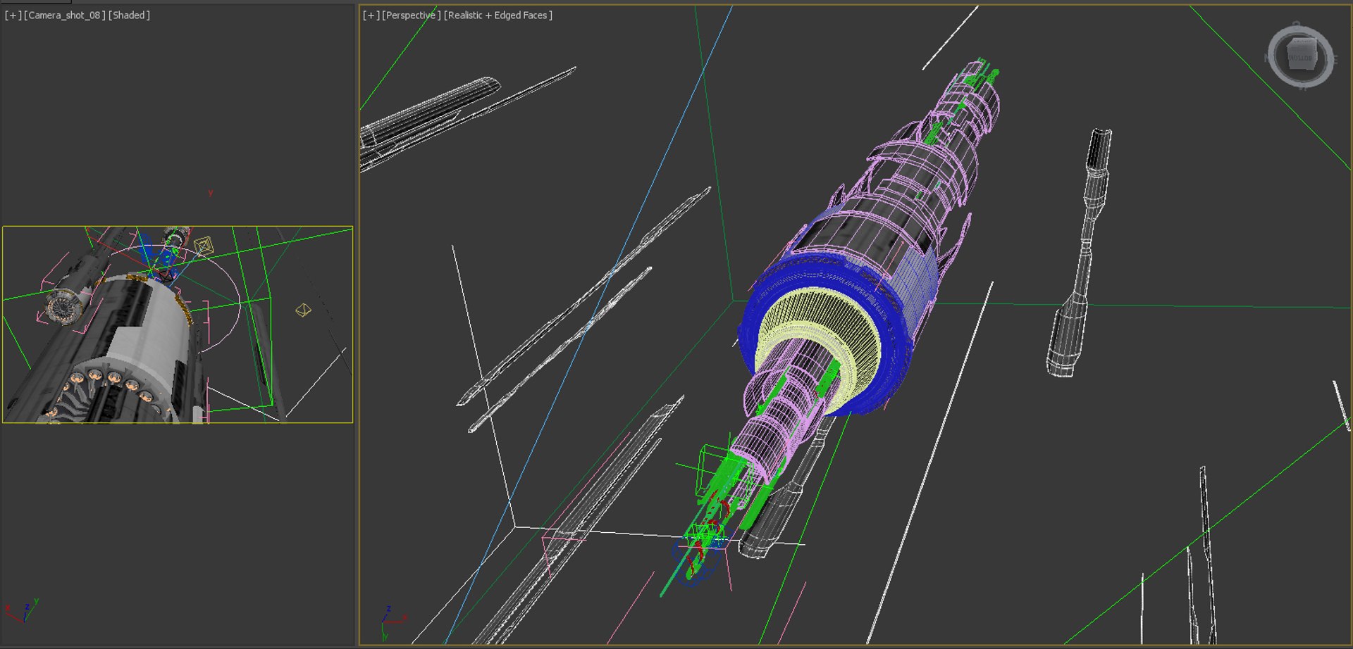 3d Core Mechanical Animation Model