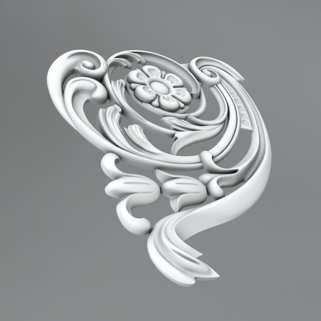 3d Classical Decoration Ornamental Model