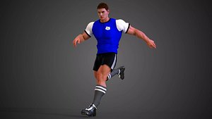 Caucasian Football Soccer Player Male
