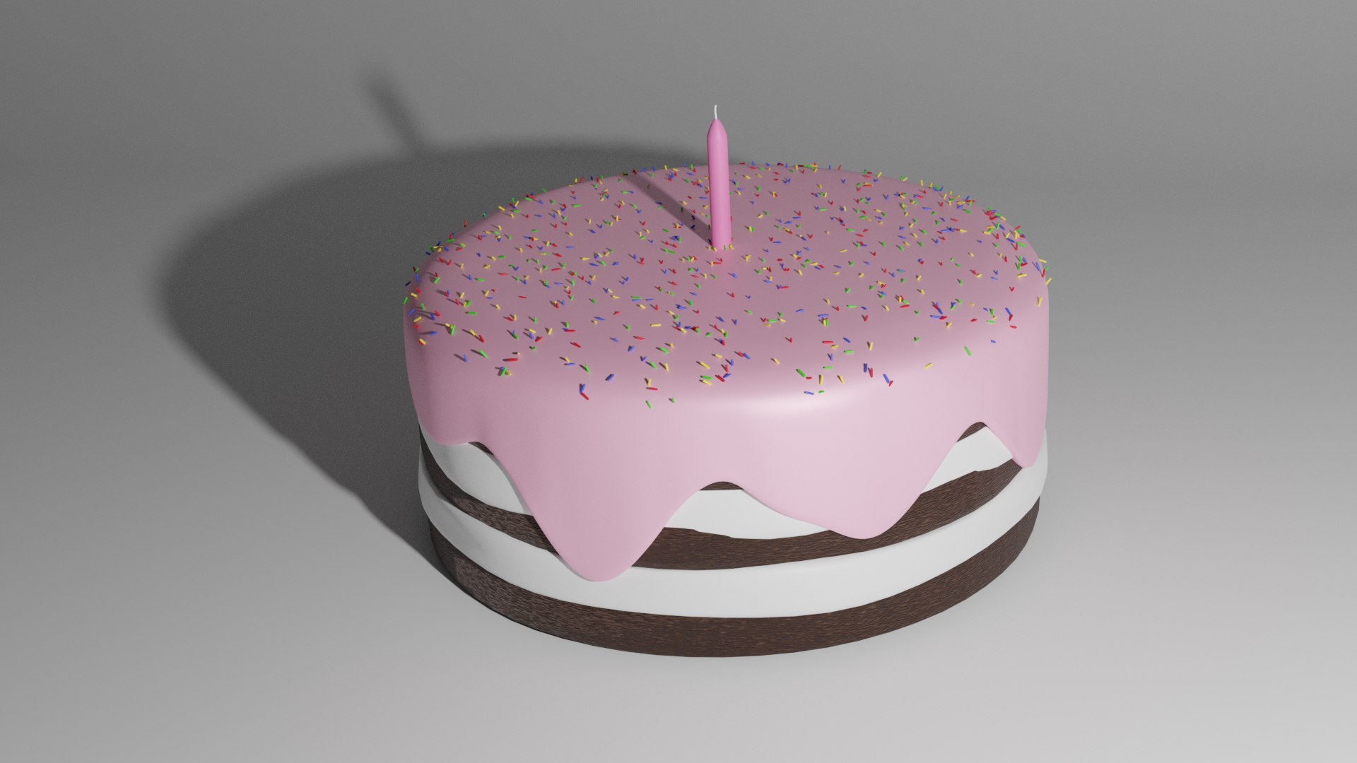 Birthday Cake 3D - TurboSquid 1877464
