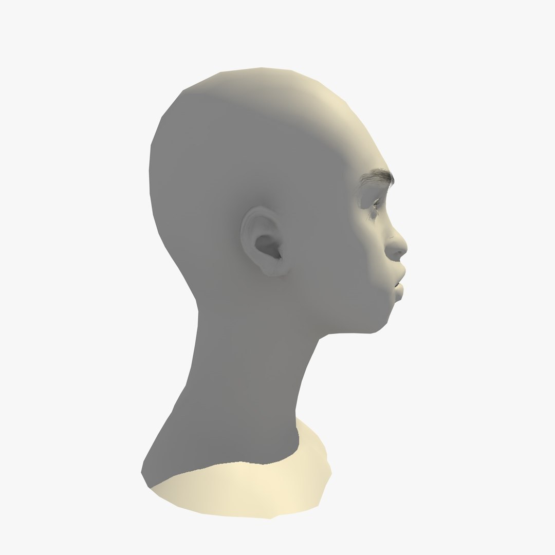 3D Realistic Head Base Mesh - TurboSquid 1438318