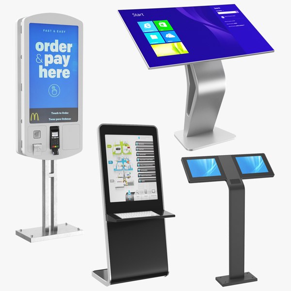 3D Electronic Kiosks Collection