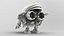 Model do druku 3D z serii Jetroid Robothelmets Sci Fi
