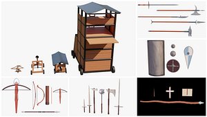 Lowpoly Medieval assets pack