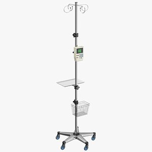 IV Stand 3D Model
